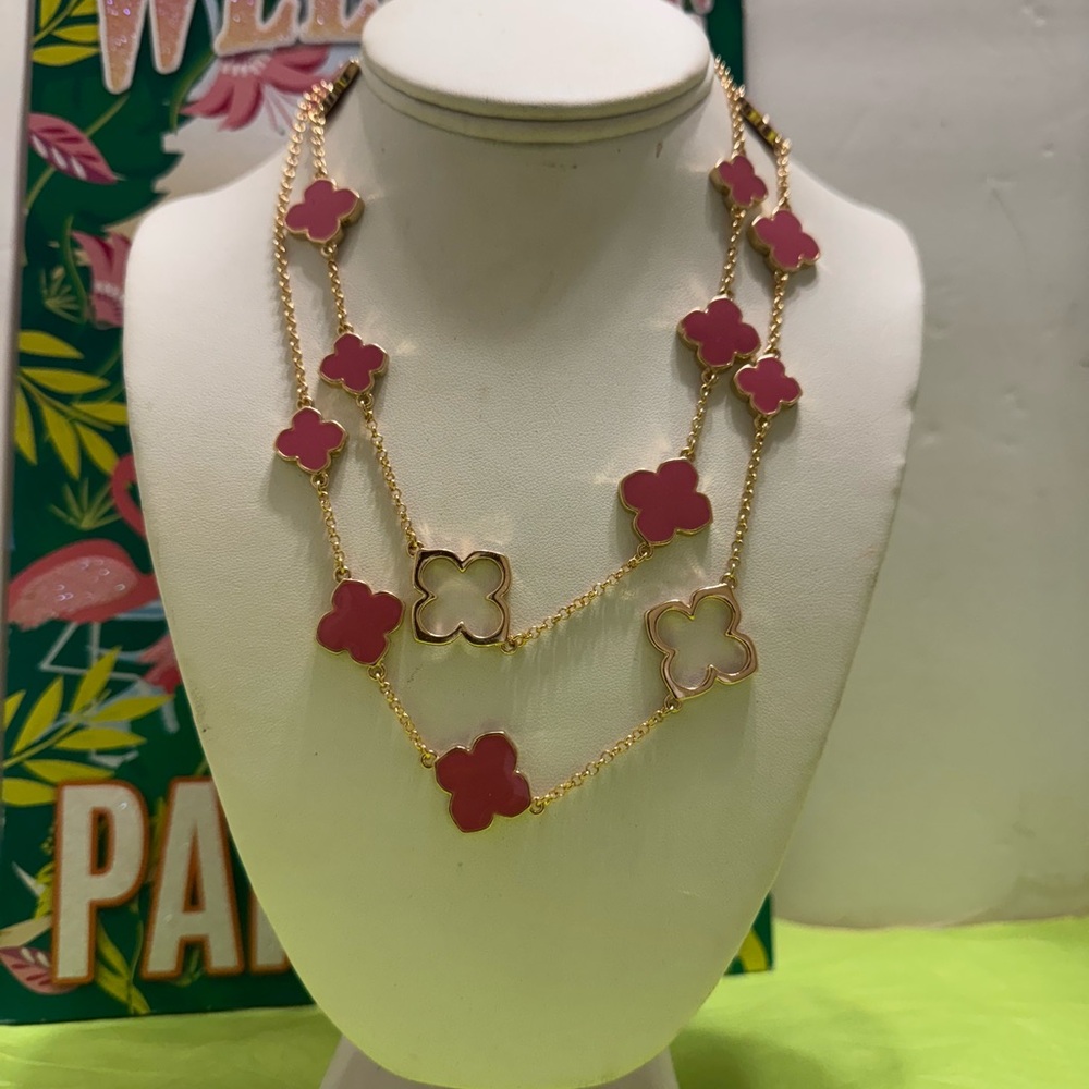 SALLY FLOWER NECKLACE COLORS AVAILBLE